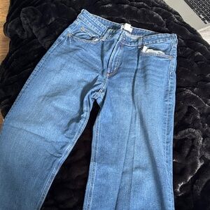 H&M Women's Straight Leg Blue Jeans